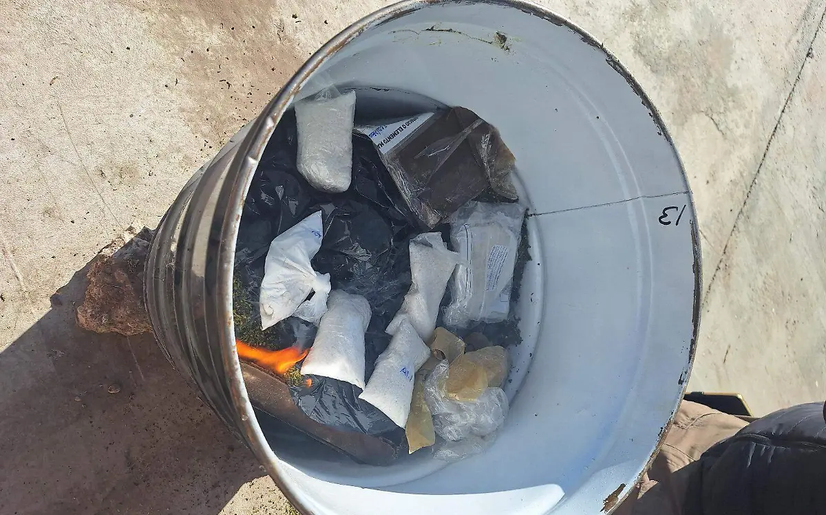 Incinera FGR casi 21 kilos de droga