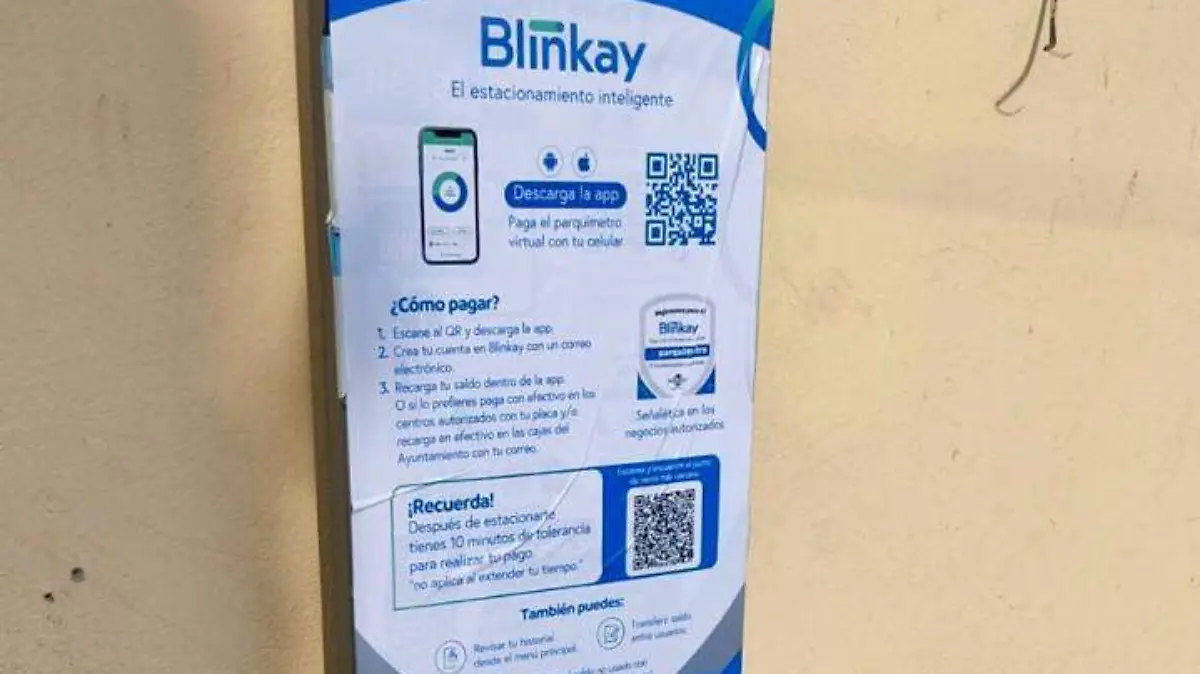 Durango mantendrá parquímetros virtuales operados por Blinkay