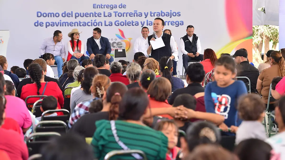 Esteban y Homero inauguran el domo más grande de Lerdo y entregan obras de pavimentación que transforman la vida de tres comunidades (1)