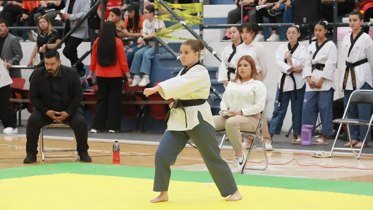 Los mejores en formas en el estatal de tkd