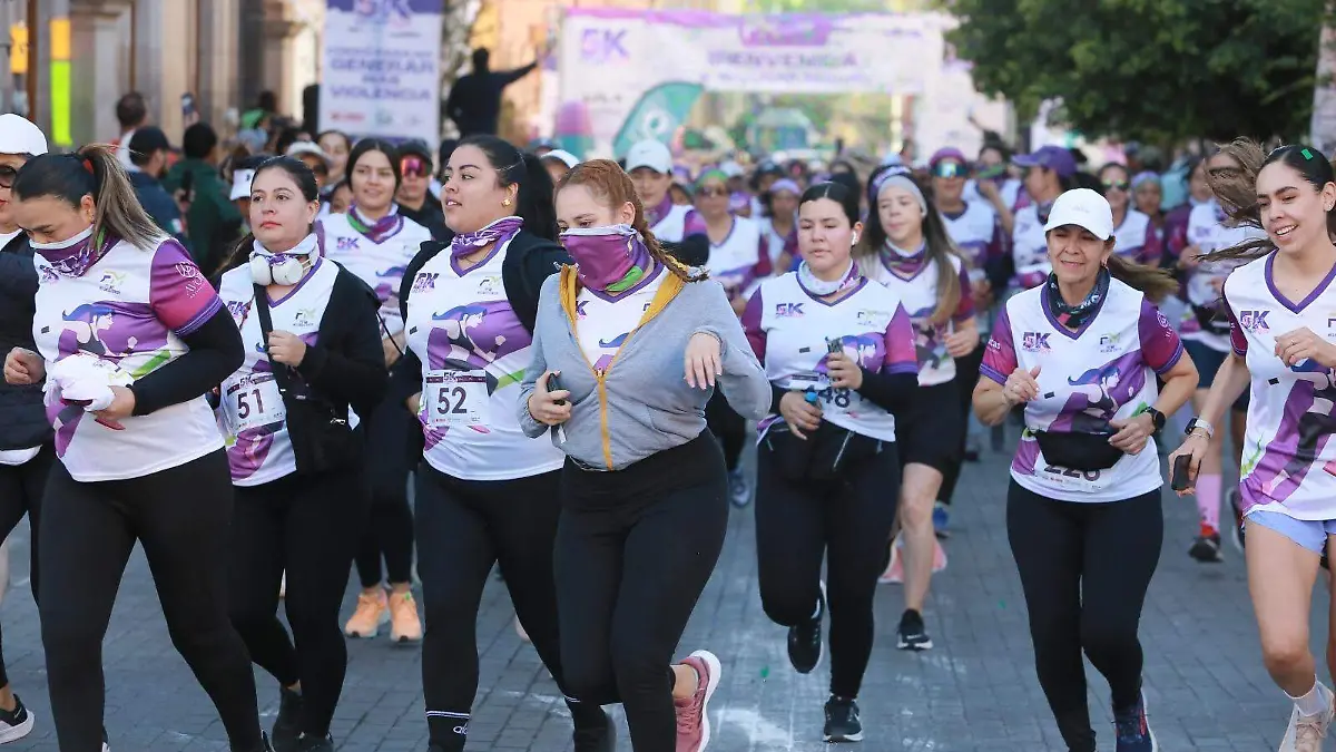 5K Mujer Run, se manifestaron a través del deporte