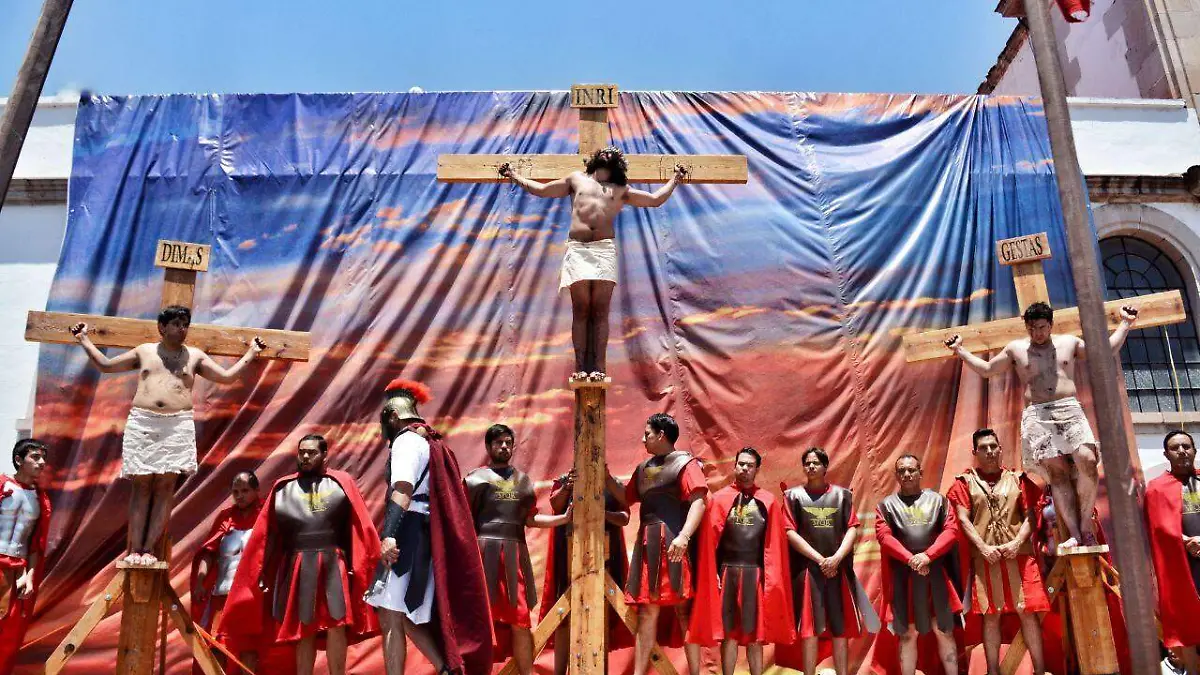 Viacrucis viviente de Nuestra Señora de Los Ángeles en Durango 
