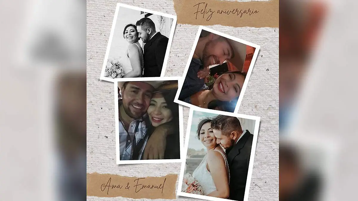 Celebran un aniversario más de su matrimonio Emmanuel García y Amairani Flores