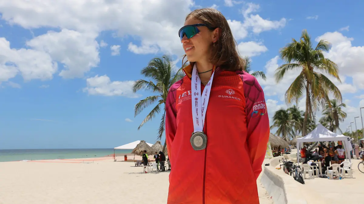 Emilia da la cara por Durango, plata en duatlón