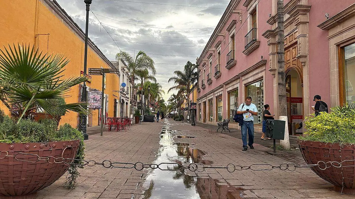 Lluvia en la ciudad de Durango 