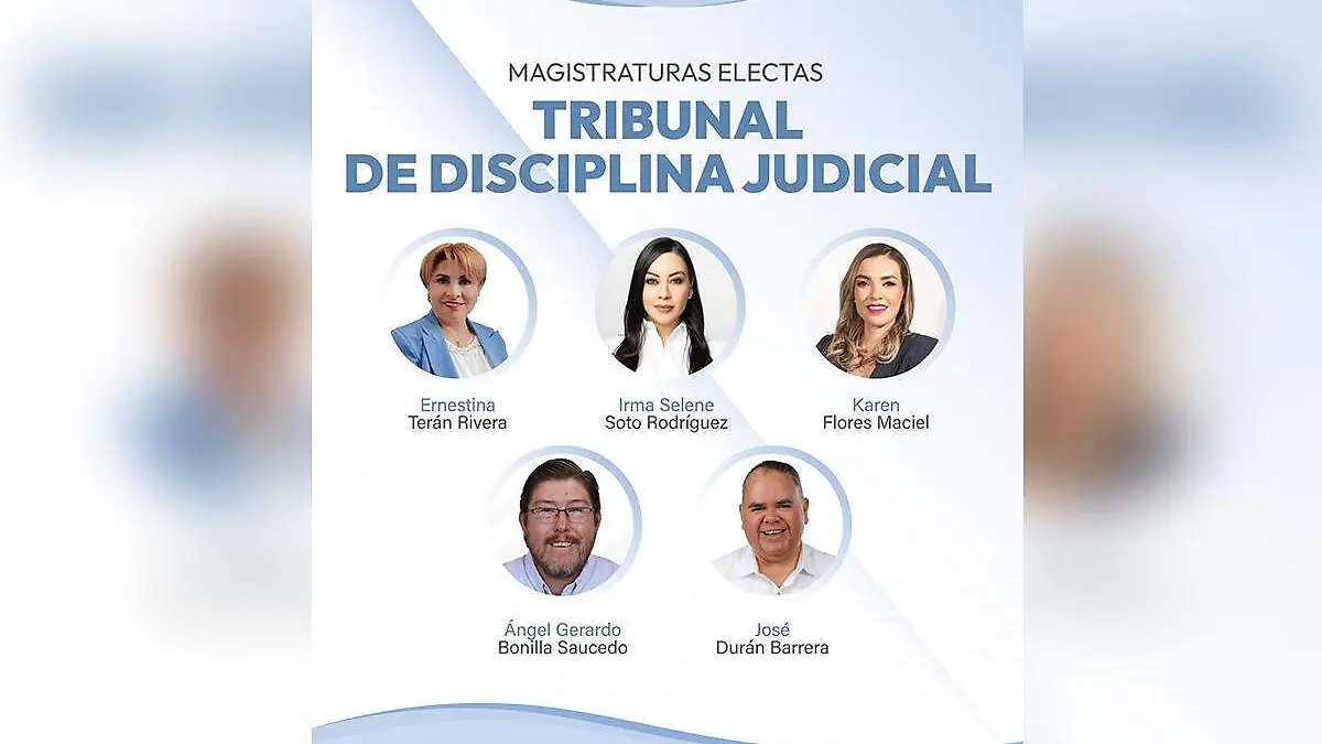 Magistraturas electas Tribunal de Disciplina Judicial 
