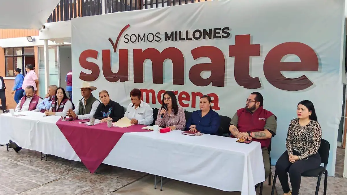 Rueda de prensa del comité directivo estatal de MORENA