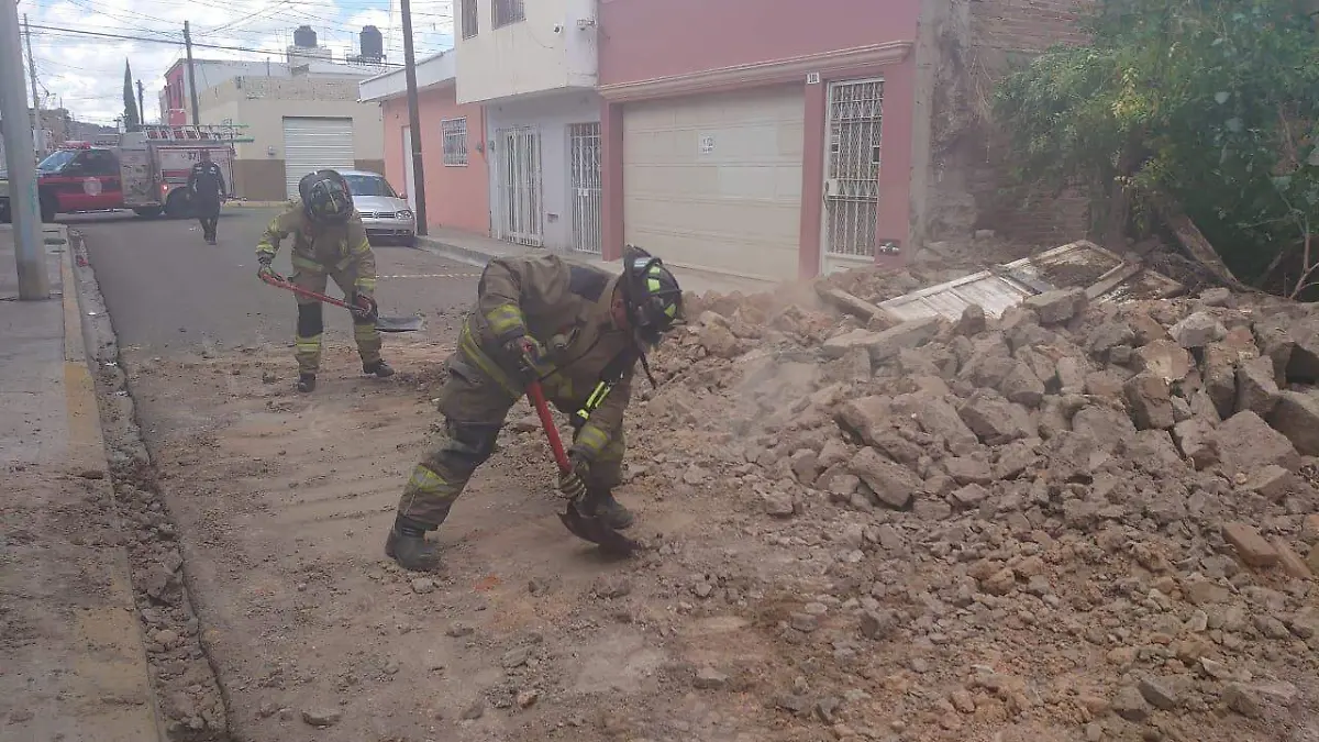 Colapsa muro de vivienda deshabitada del Centro Histórico