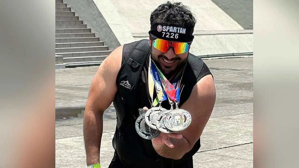 David Alejandro Salas Núñez, atleta guerrerense alcanza el Spartan Trifecta Weekend en el Heroico Colegio Militar de CDMX 