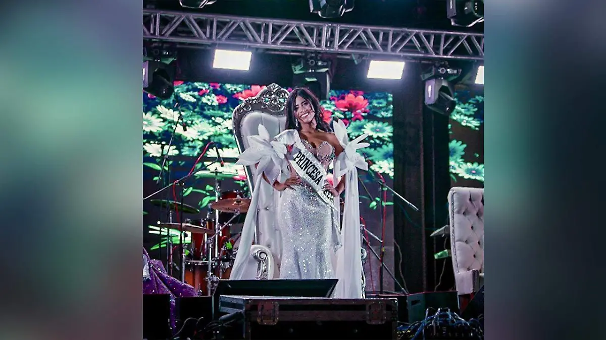 Hannia Yanin Maciel Mata, princesa real en su pasarela