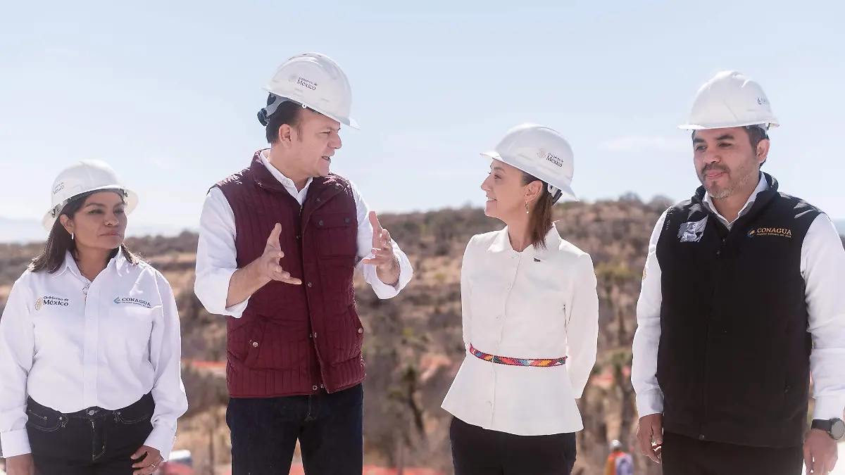 Esteban Villegas y Claudia Sheinbaum 