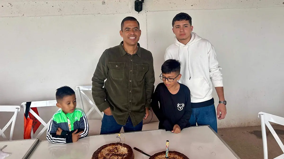 Los cumpleañeros Rubén Federico Castro y el abogado Jaime Villarreal Espinosa