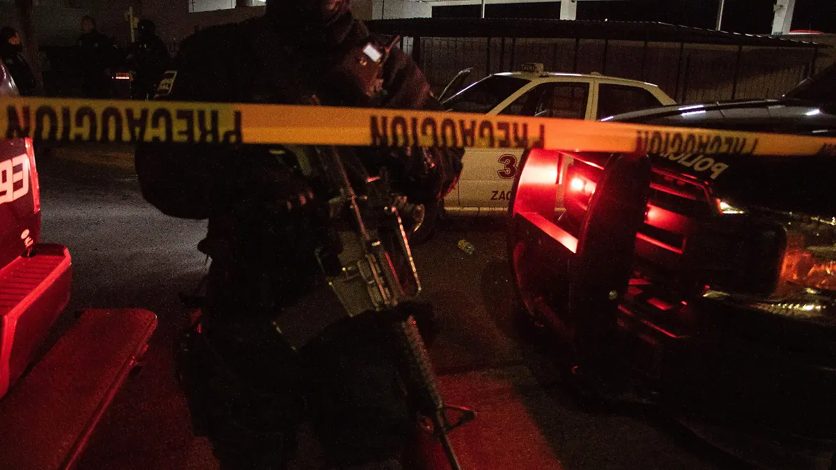 Policía en el lugar de los hechos 