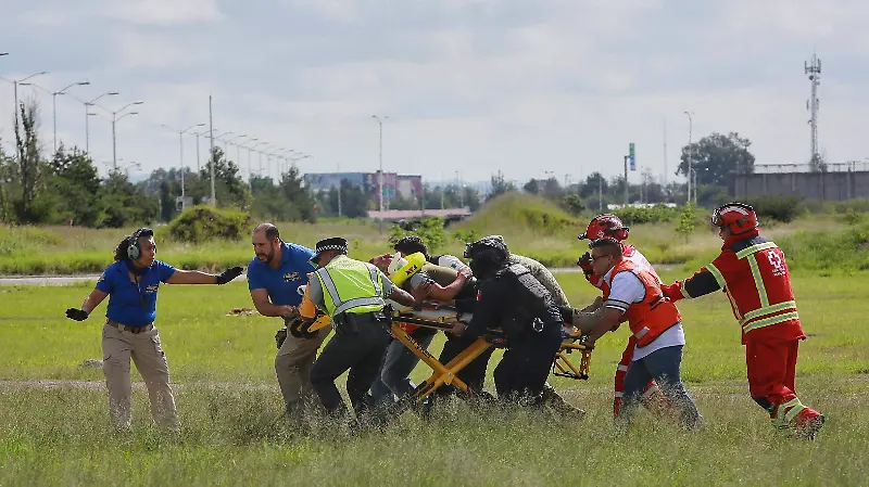 Simulacro por el día nacional de Protección Civil en Durango