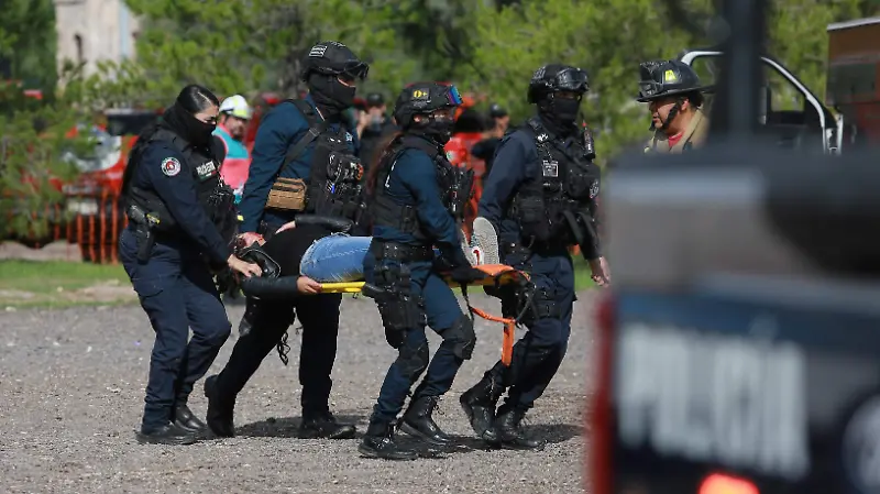 Simulacro por el día nacional de Protección Civil en Durango