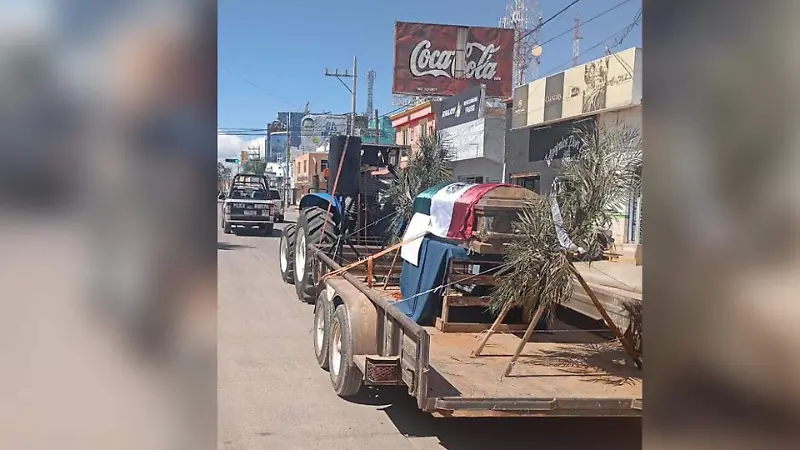 Productores frijoleros realizan marcha fúnebre, “federación asesina al campo”, aseguran 