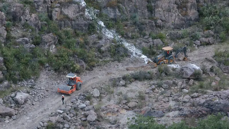 Construcción de la presa El Tunal II en Durango 