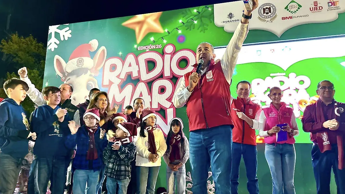 UJED entrega más de 30 000 juguetes y asume la organización del próximo Radiomaratón 3