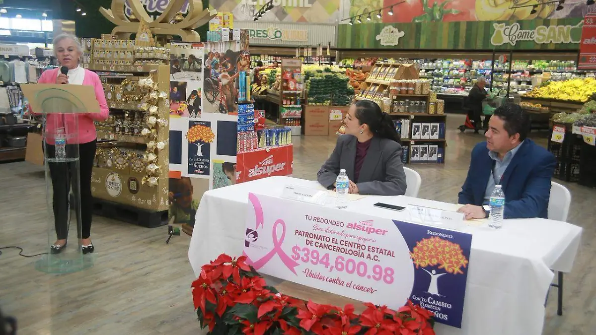 Alsuper entrega más de 394 mil pesos al Cecan de Durango 