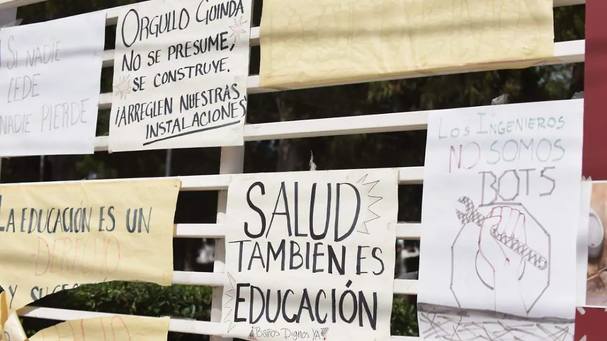 Manifestación de estudiantes del Instituto Tecnológico de Durango (ITD)