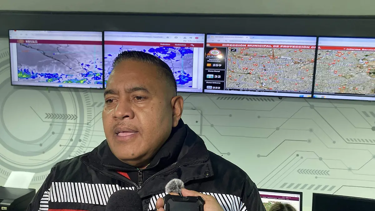 Gustavo Paredes Moreno, titular de la Dirección de Protección Civil Municipal de Durango