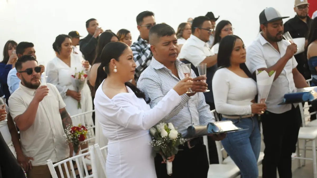 Brindis en honor de los recién casados