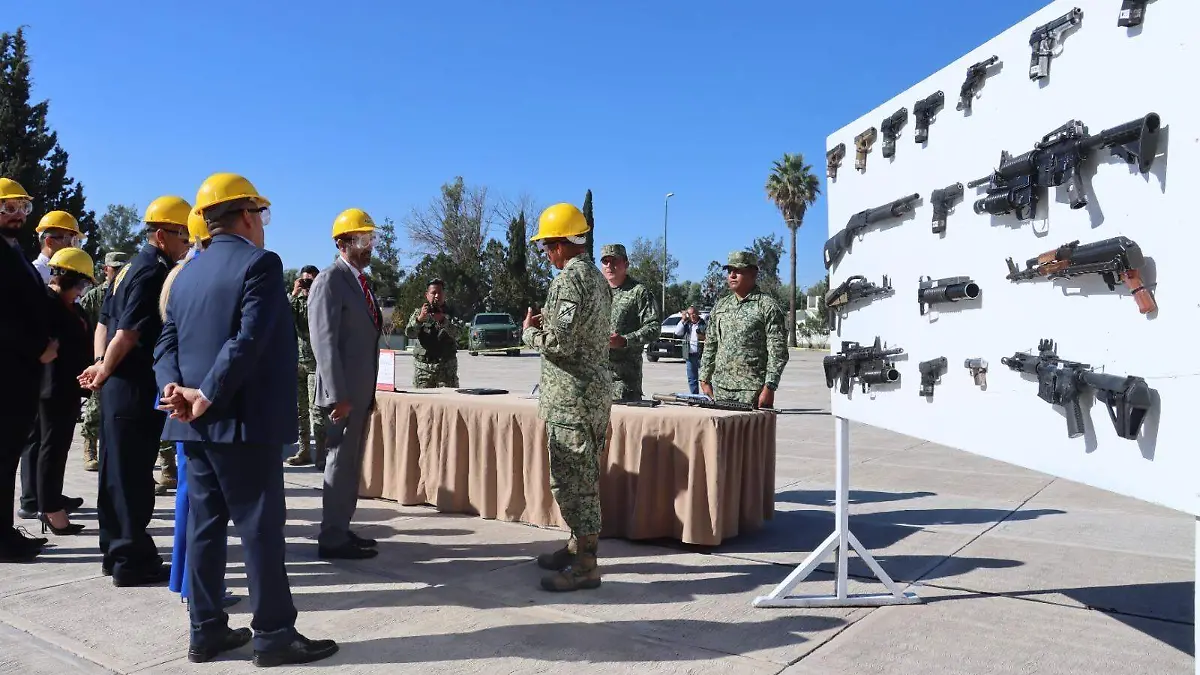 Destruyen armas decomisadas en operativos de seguridad