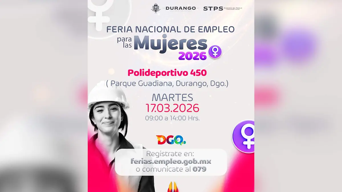 ¿Buscas trabajo? Llega a Durango una feria de empleo exclusiva para mujeres 