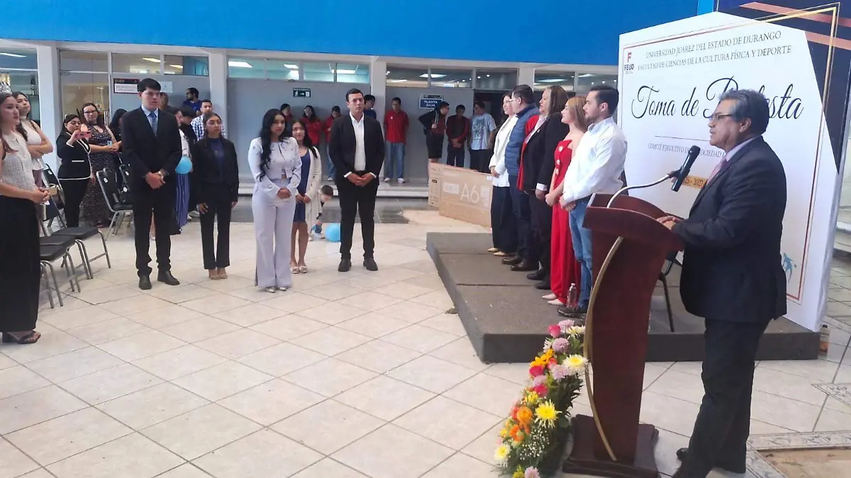 Renueva FCCFyD-UJED liderazgo estudiantil con toma de protesta