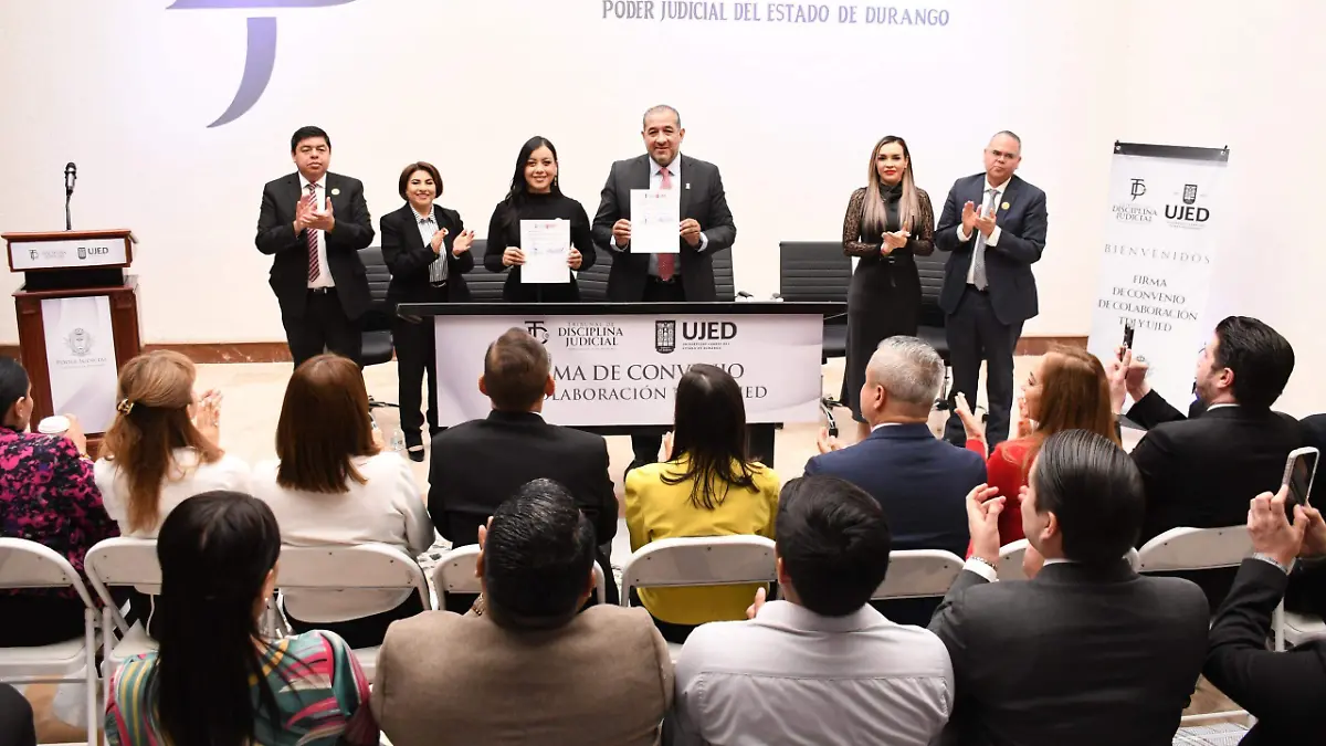 UJED y Tribunal de Disciplina Judicial fortalecen colaboración en favor de la justicia y la formación académica 2