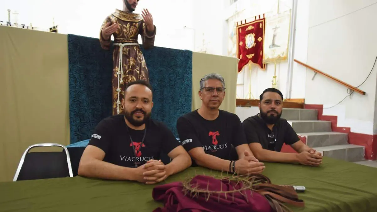 Erick Eduardo González, actor que interpreta a Cristo en el viacrucis de Durango 