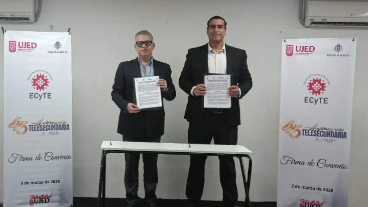 Escuela de Ciencias y Tecnologías de la UJED impulsa la continuidad educativa con convenio estratégico