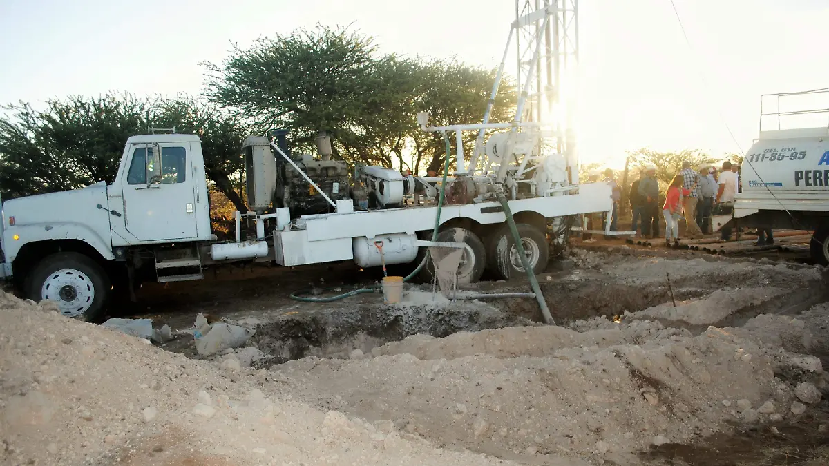 Lugar preciso de la perforación