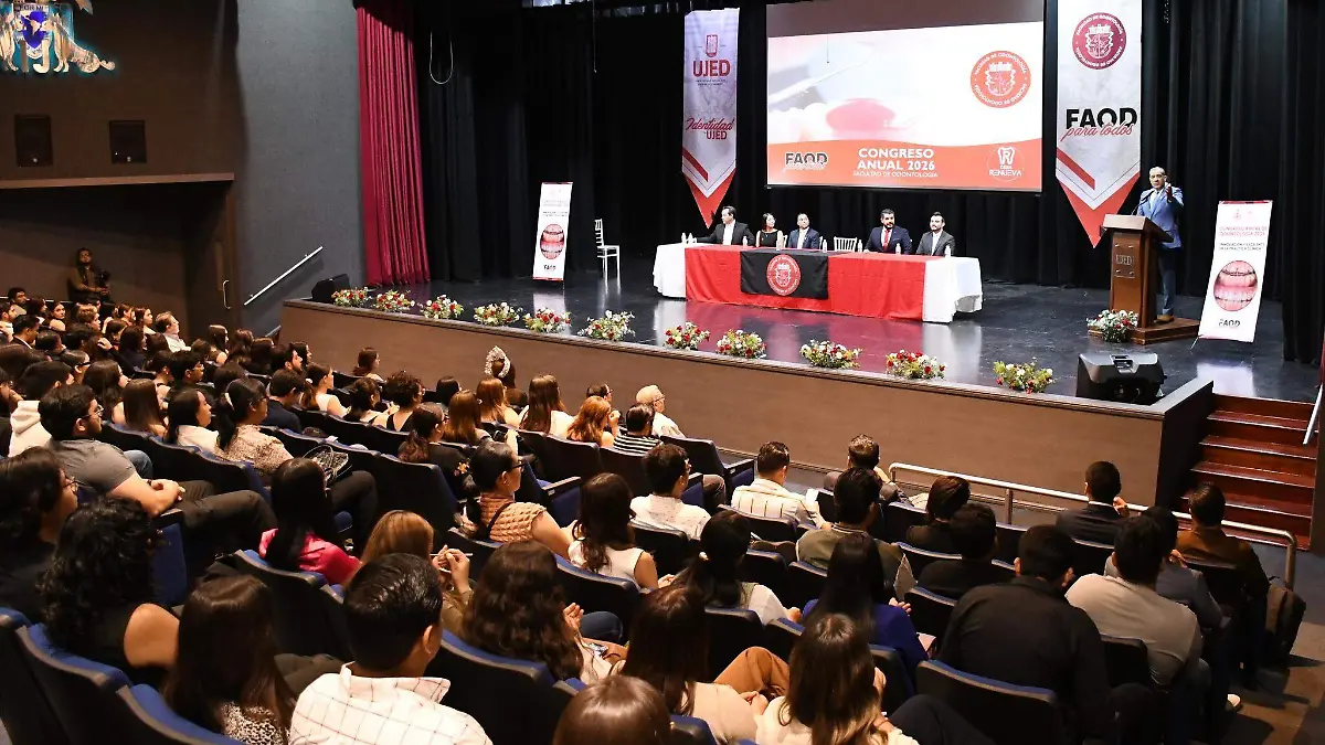 Inaugura rector Congreso Anual 2026 de la FAOD-UJED 2