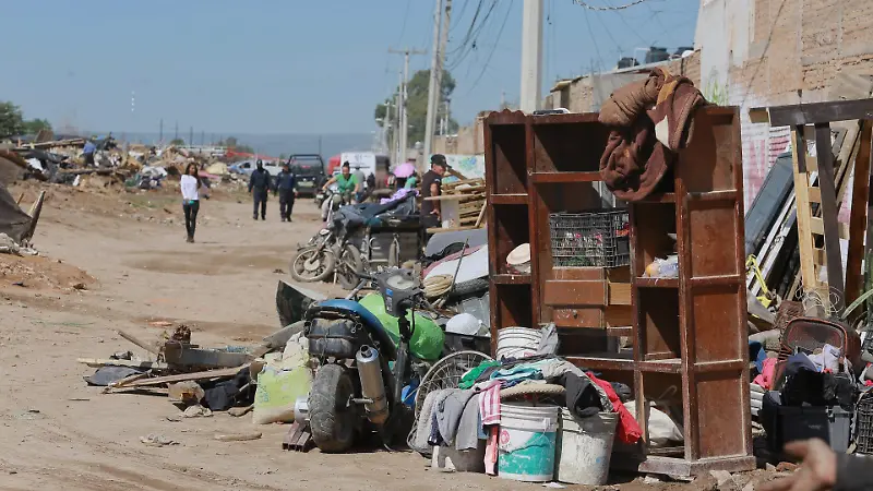 Desalojo de invasores del fraccionamiento San José ll en la ciudad de Durango