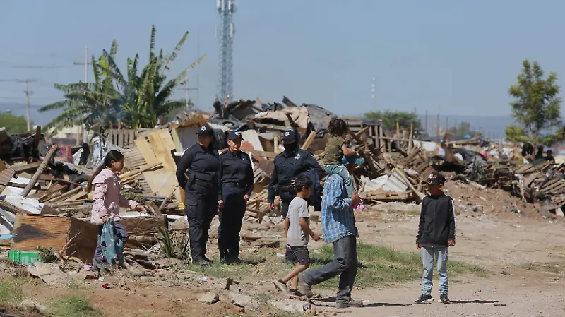Desalojo de invasores del fraccionamiento San José ll en la ciudad de Durango