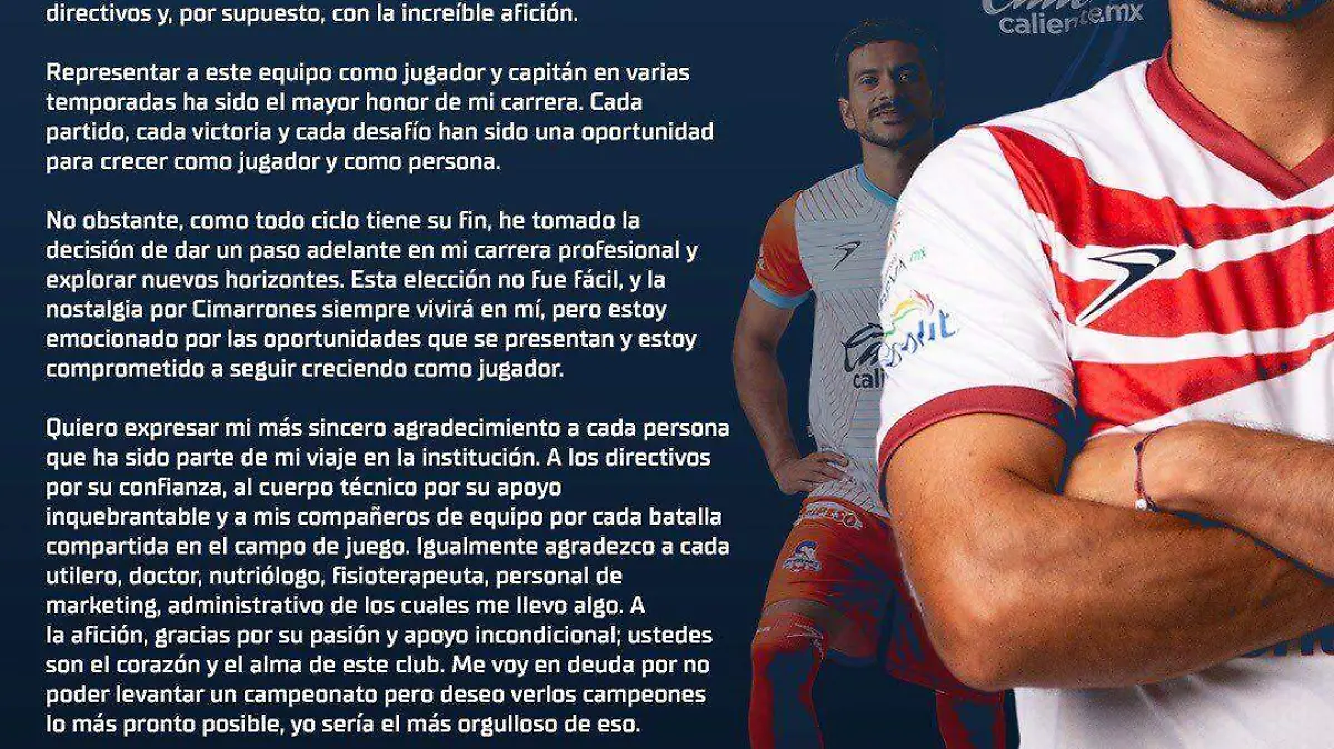 Se despide jesús saavedra 