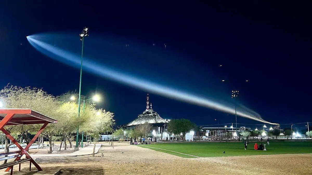 Satélite de Elon Musk Falcon 9 en Hermosillo