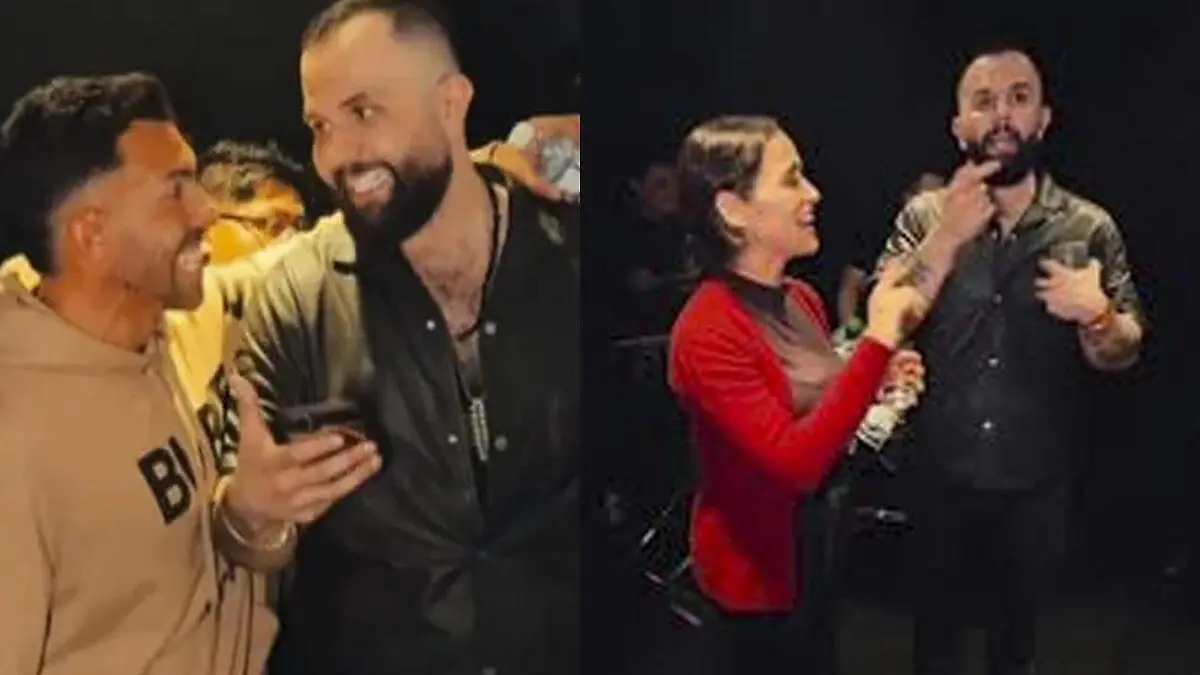 Carín León con Tevez y Julieta