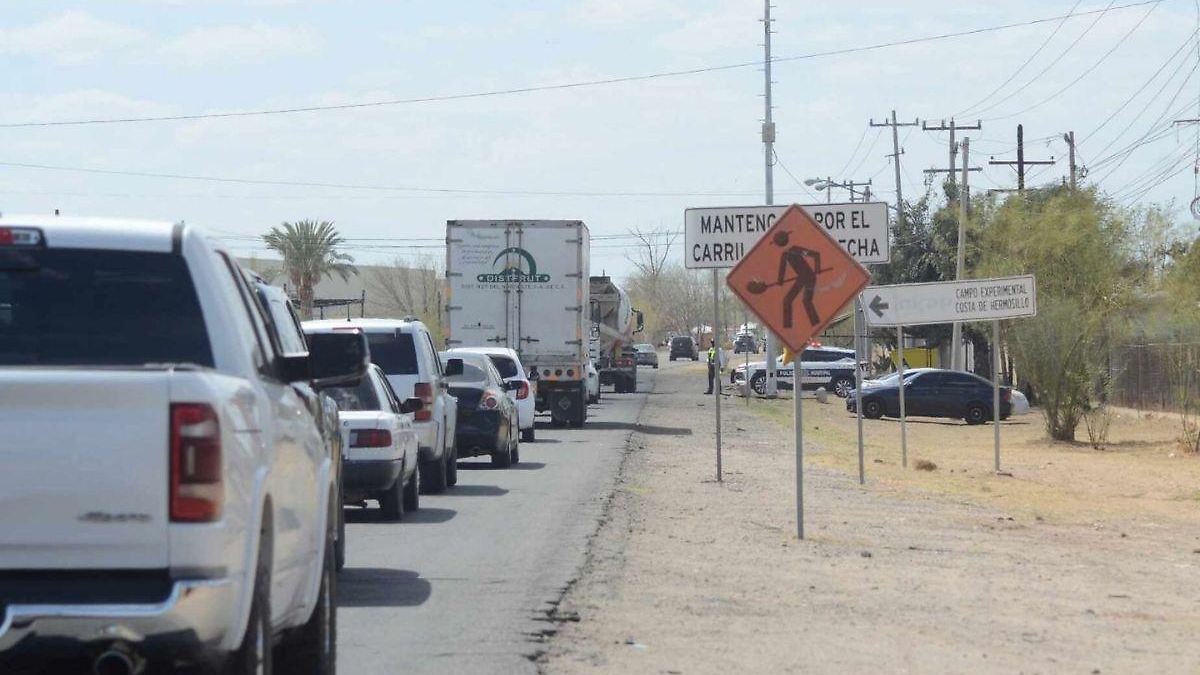 Operativo Carretero rumbo a Bahía de Kino