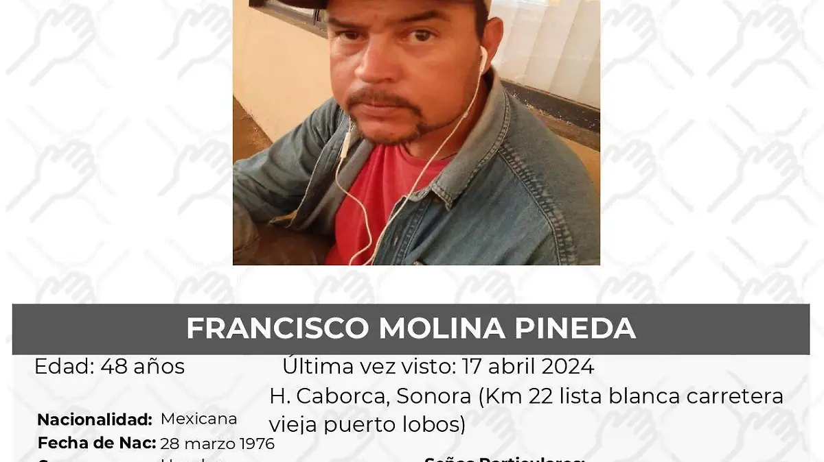 Desaparecido en Caborca