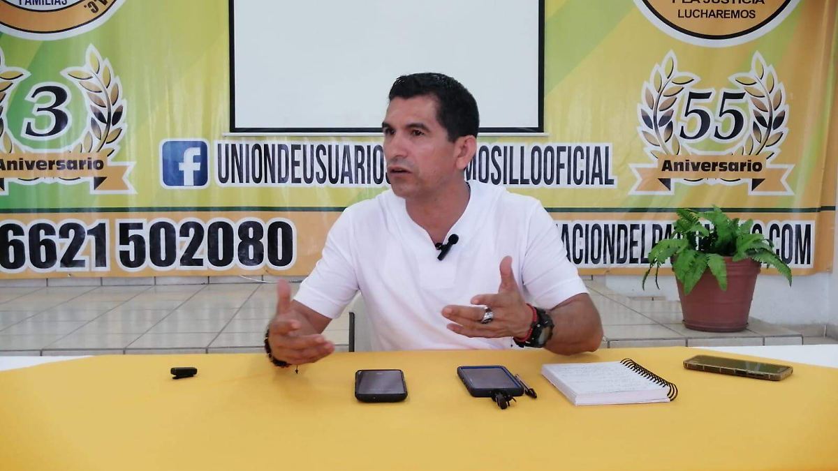 Ignacio Peinado Luna, líder de la Federación de Uniones de Usuarios en Sonora