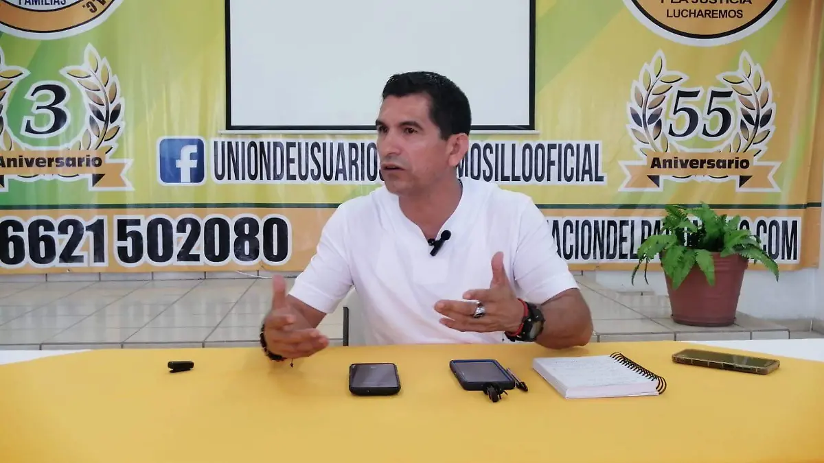 Ignacio Peinado Luna, líder de la Federación de Uniones de Usuarios en Sonora