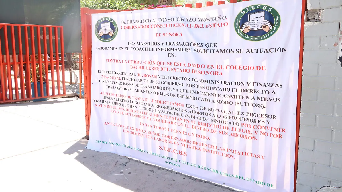 Protesta Cobach Reforma