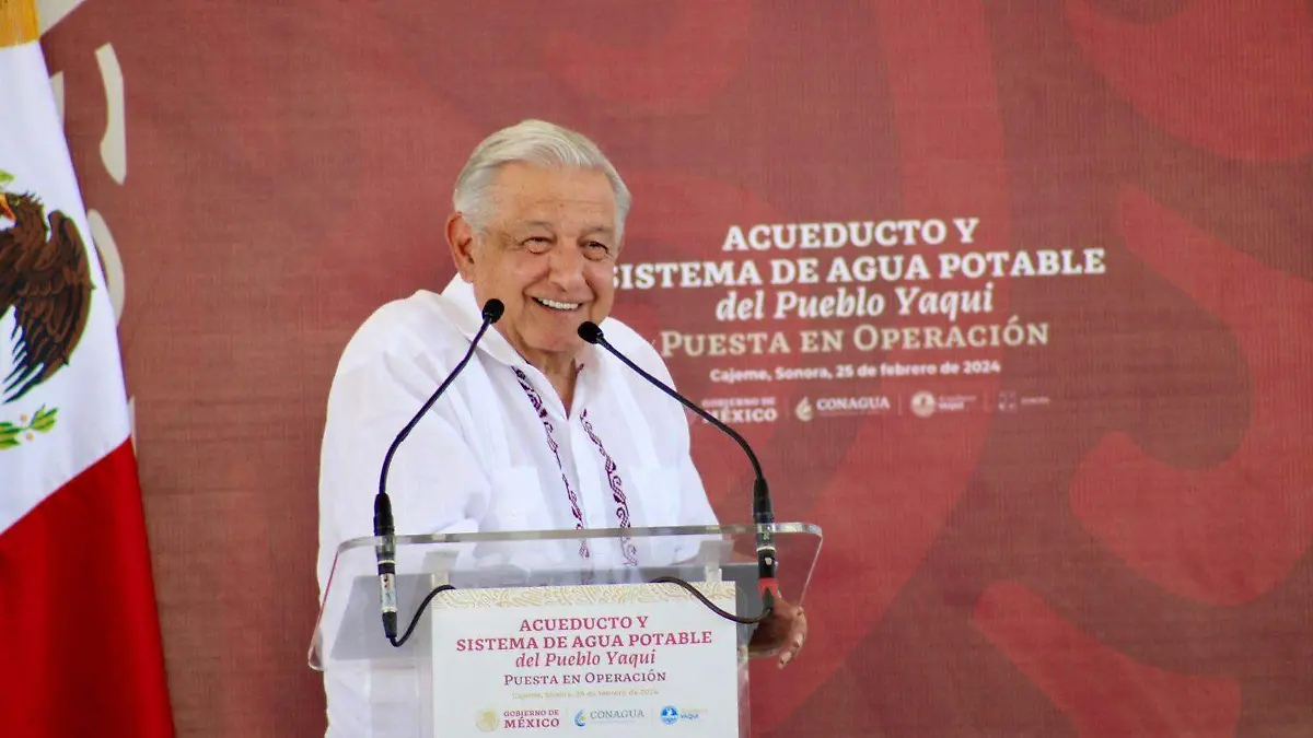 AMLO pueblo yaqui.