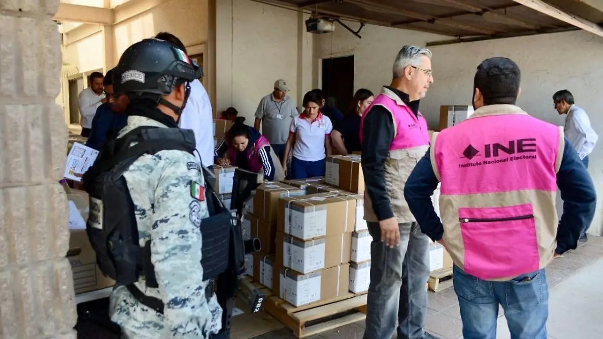 Recibe INE Sonora boletas para votar
