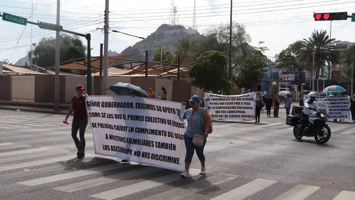Viudas de policías en Sonora