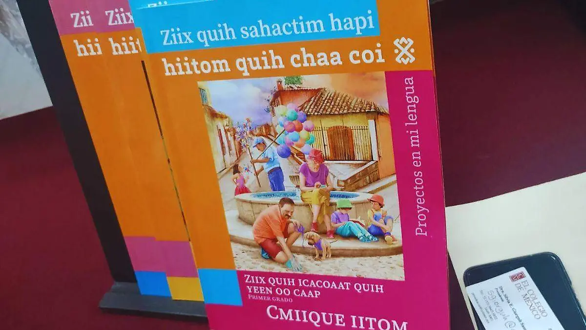 Presentación de libros de texto Yaqui, Seri y Mayo