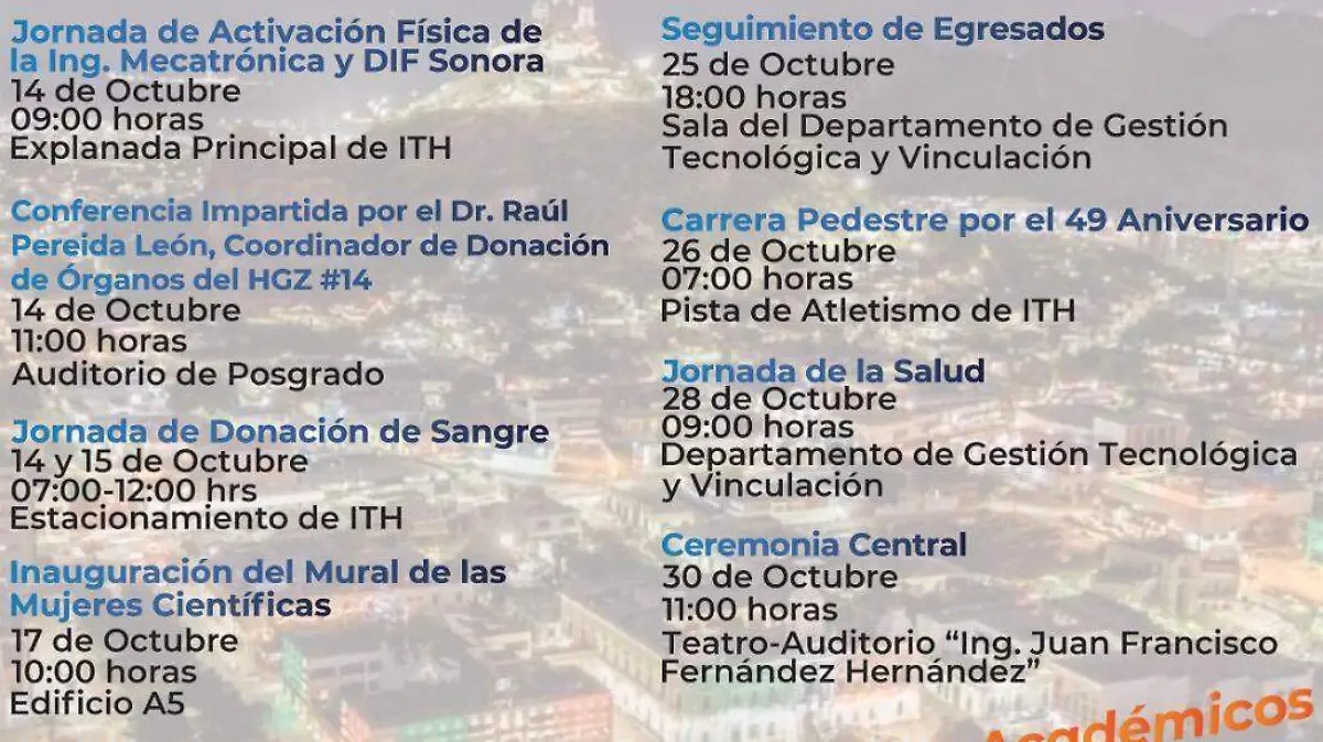 Programa aniversrio ITH