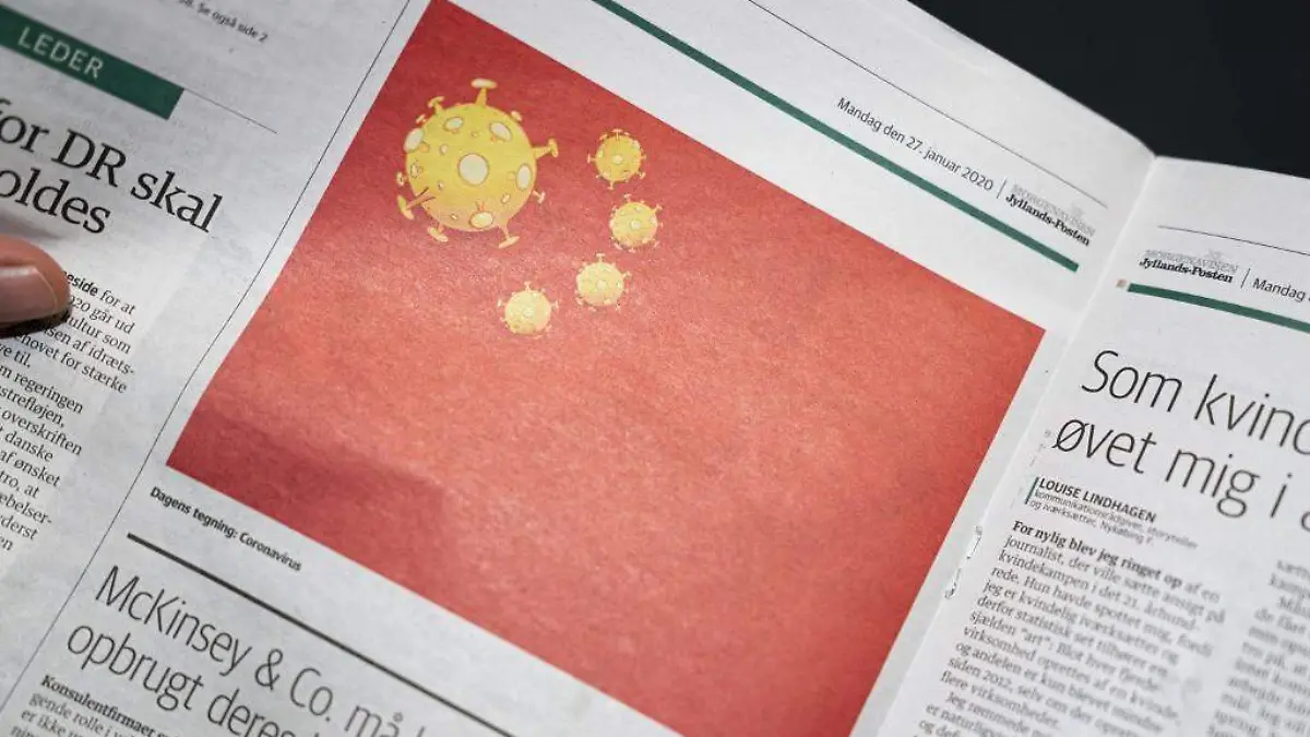 coronavirus periodico dinamarca portada